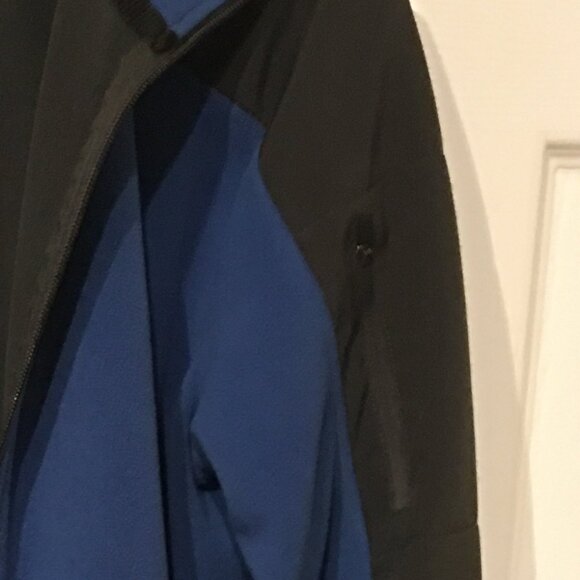 Men's Mondetta Fleece Jacket-Blue/Gray - Picture 5 of 5